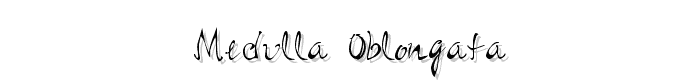Medulla Oblongata font